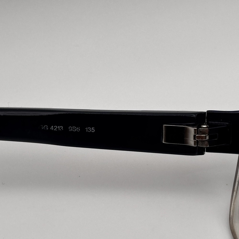 Gucci GG 4213 9S6 Eyeglasses Frames Blue Cream Stripe 51-17-135 Made in Italy - Picture 3 of 6